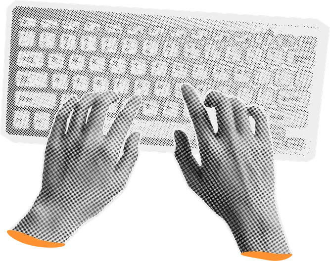 มือพิมพ์คีย์บอร์ด — ทักษะ Writing